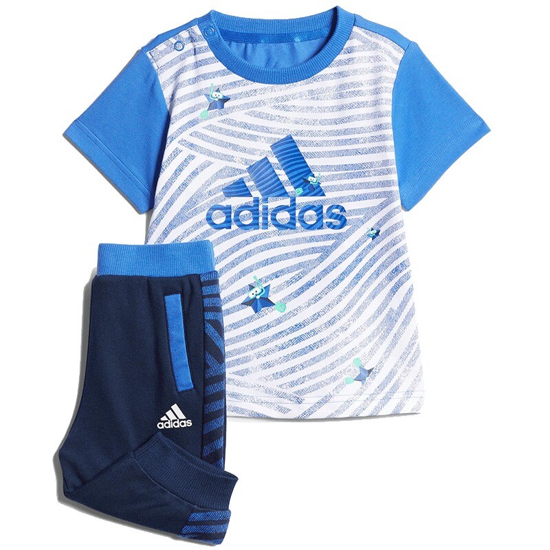 

Детский комплект Adidas, 2 предмета, синий/мультиколор