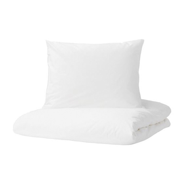 

Комплект постельного белья Ikea Dvala, 3 предмета, белый