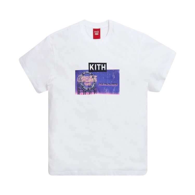 

Футболка Kith x Coca-Cola Classic Vintage Tee 'White', белый