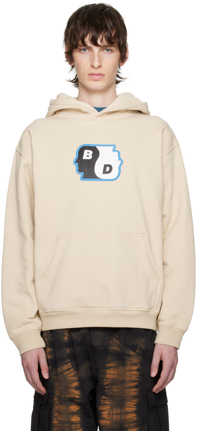 

Taupe Yin Yang Hoodie Brain Dead, Серый