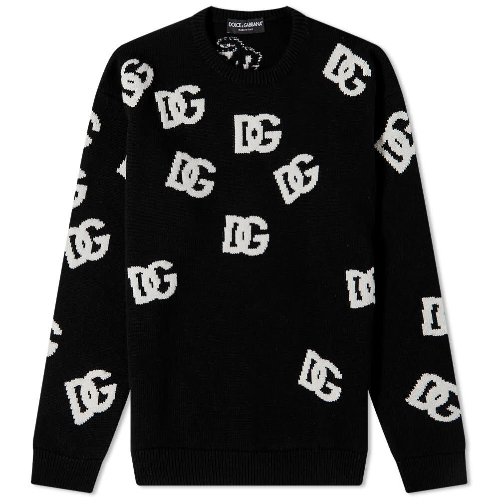 

Джемпер Dolce & Gabbana All Over Logo Chunky Knitted Jumper