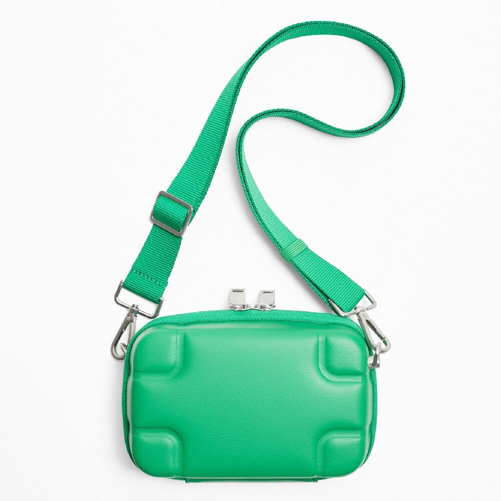 

Сумка Zara Rigid Minaudiere Crossbody, зеленый