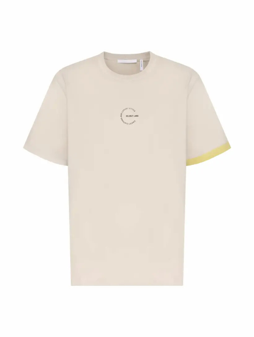 

Хлопковая футболка с логотипом Helmut Lang