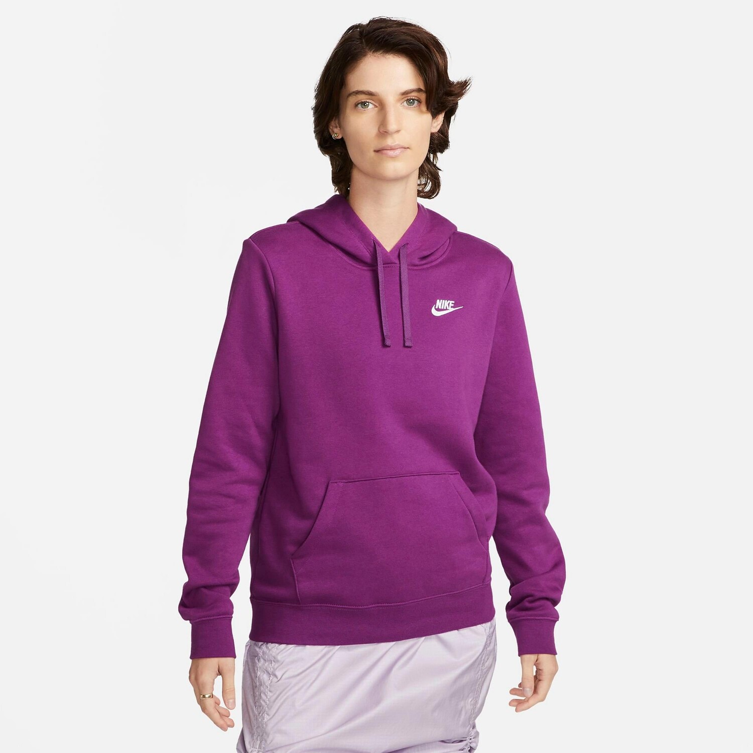 

Женская флисовая толстовка с капюшоном Nike Sportswear Club, фиолетовый