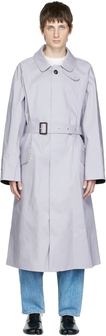 

Пурпурный тренч с поясом Maison Margiela, Фиолетовый