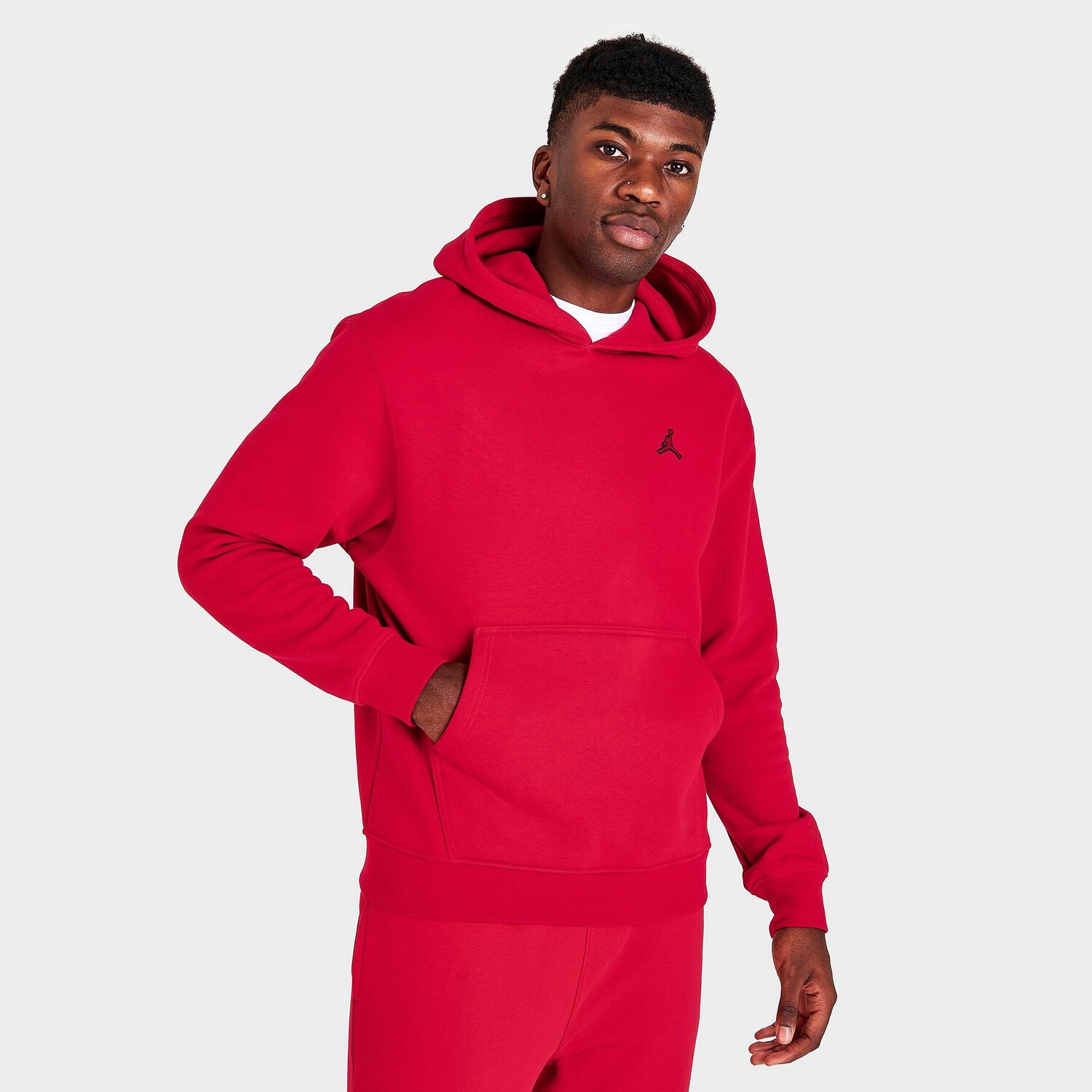 

Флисовый худи с капюшоном Jordan Essentials, красный