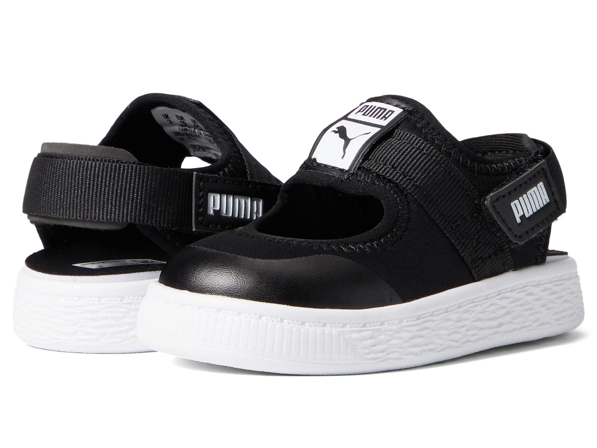 Кроссовки для новорожденных Puma Light Flex Summer, черно-белый кроссовки puma carina lift puma white puma black puma black