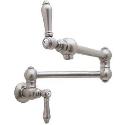 Настенный смеситель для Наполнения Кастрюль Rohl A1451 Country Kitchen и двойной запор, satin nickel - фото