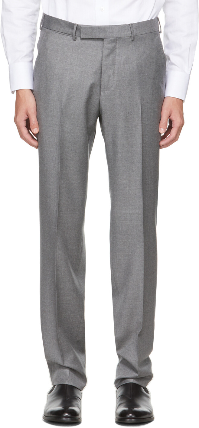 

Серые брюки из шерстяной саржи Ermenegildo Zegna
