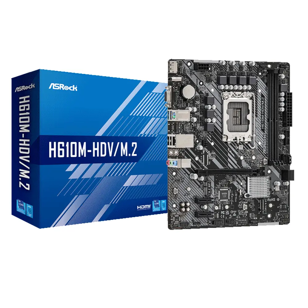 

Материнская плата ASRock H610M-HDV/M.2, LGA 1700, DDR4