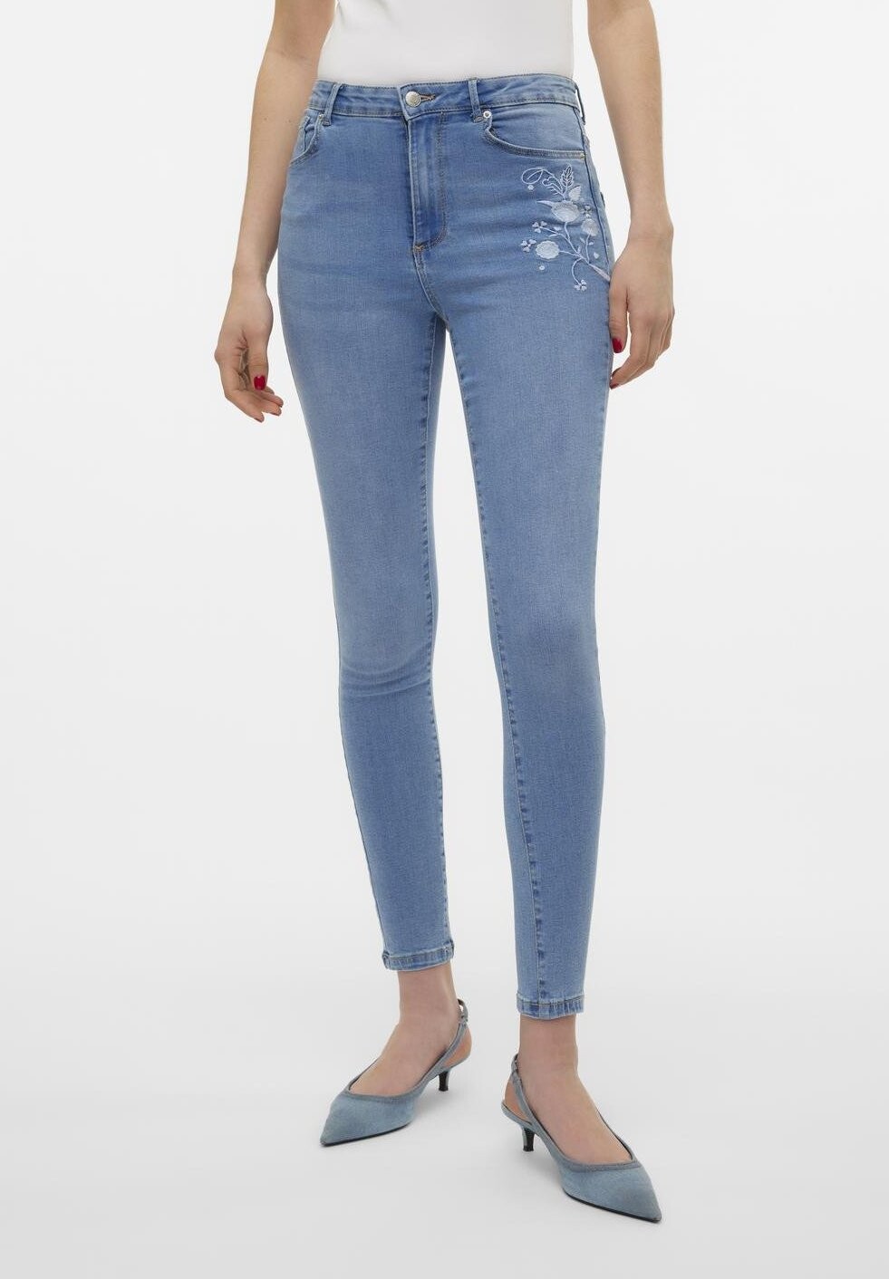 

Джинсы скинни Fit VMSOPHIA Vero Moda Petite, синий деним