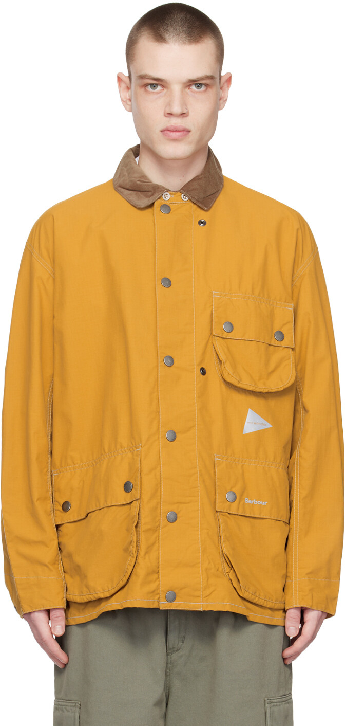 

Куртка Pivot Edition желтого цвета с эффектом странствия Barbour
