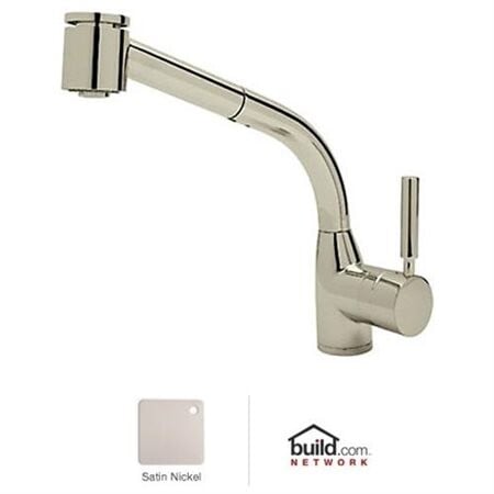 

Кухонный выдвижной смеситель Rohl Modern Lux с одним отверстием и боковым металлическим рычагом