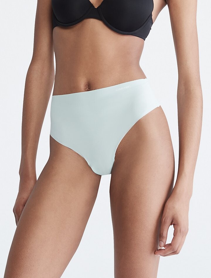 

Стринги Invisibles с высокой талией Calvin Klein, синий
