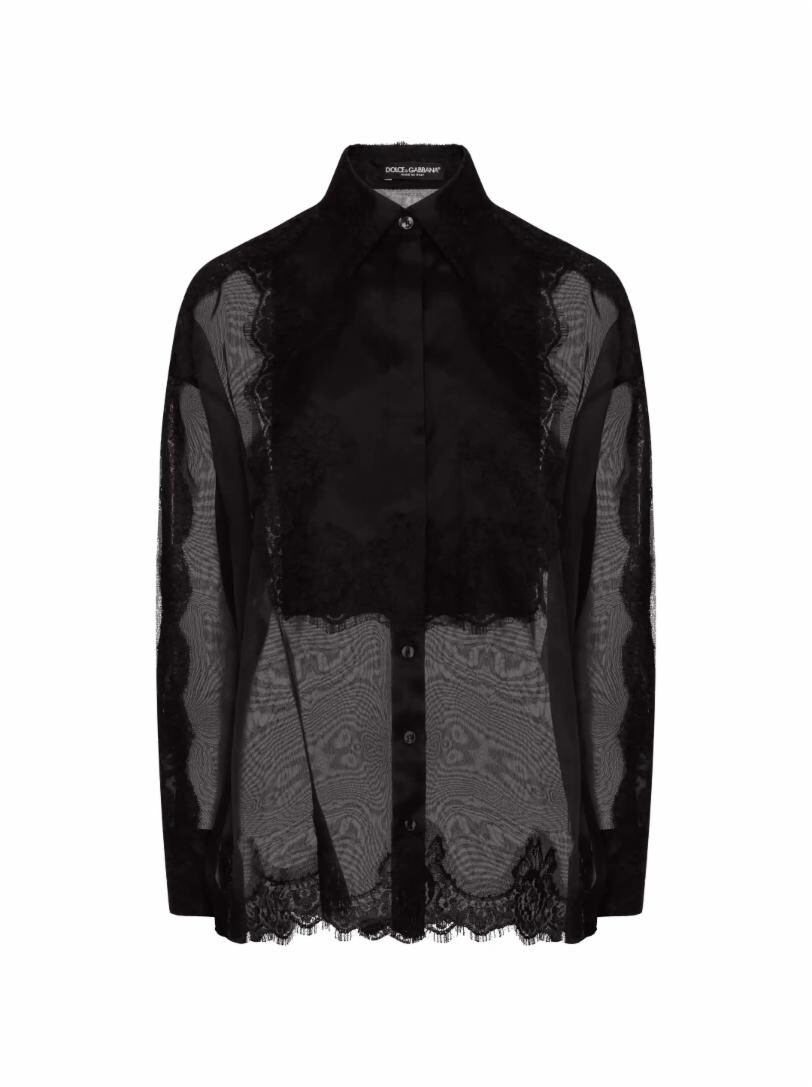 

Кружевная рубашка из органзы Dolce&Gabbana