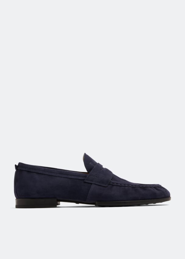 

Лоферы TOD'S Suede loafers, синий