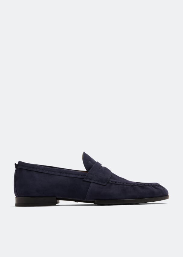 Лоферы TOD'S Suede loafers, синий лоферы tod s suede loafers синий