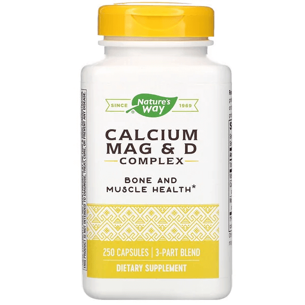 Комплекс кальция, магния и витамина D Nature's Way, 250 капсул nu u nutrition комплекс из кальция магния цинка и витамина d 365 вегетарианских таблеток