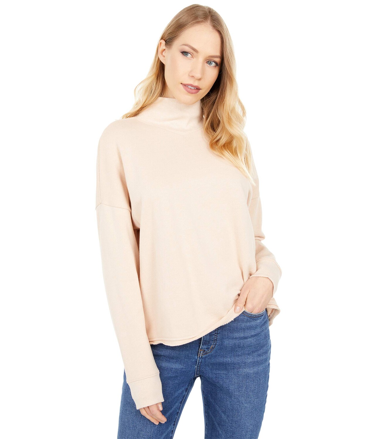 

Толстовка Madewell, Mock Neck Sweatshirt, Белый
