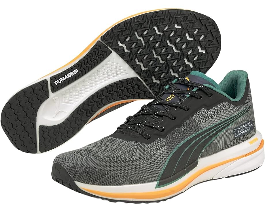 

Кроссовки PUMA Velocity Nitro WTR, цвет Puma Black/Parasailing/Orange Glow