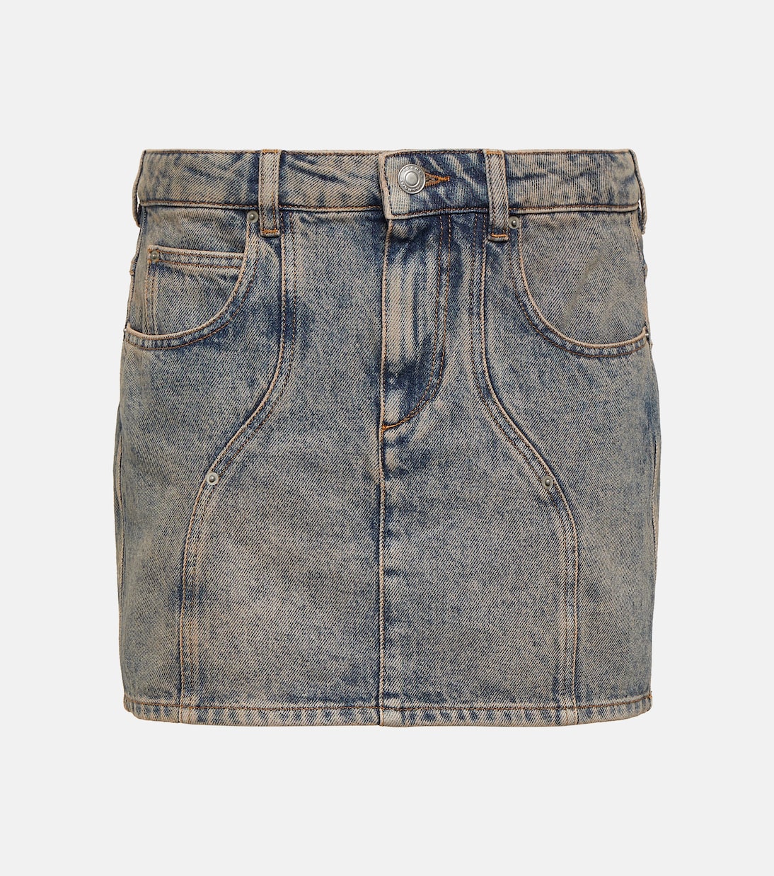 Джинсовая мини-юбка vesna Marant Etoile, синий джинсовая мини юбка vesna marant etoile синий