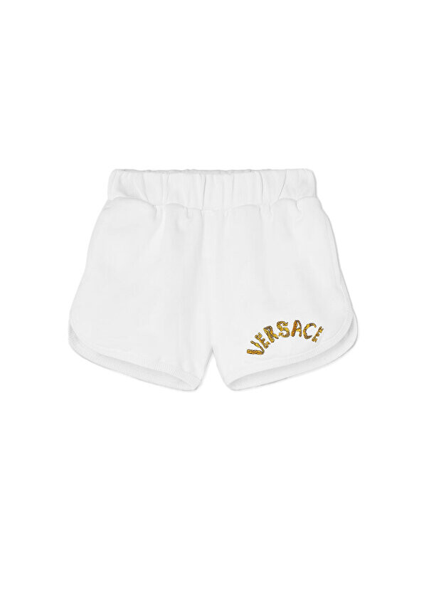 

Белые шорты для девочек с логотипом Versace