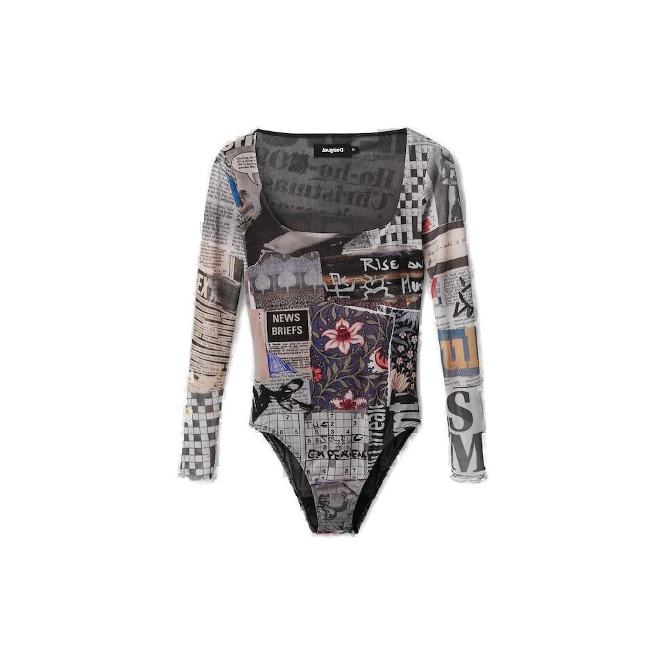 

Боди Desigual Any News, черный