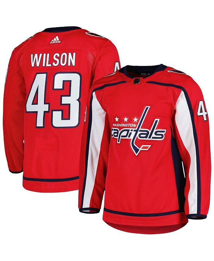

Мужская красная футболка Tom Wilson Capitals Home Primegreen Authentic Pro Player adidas, красный