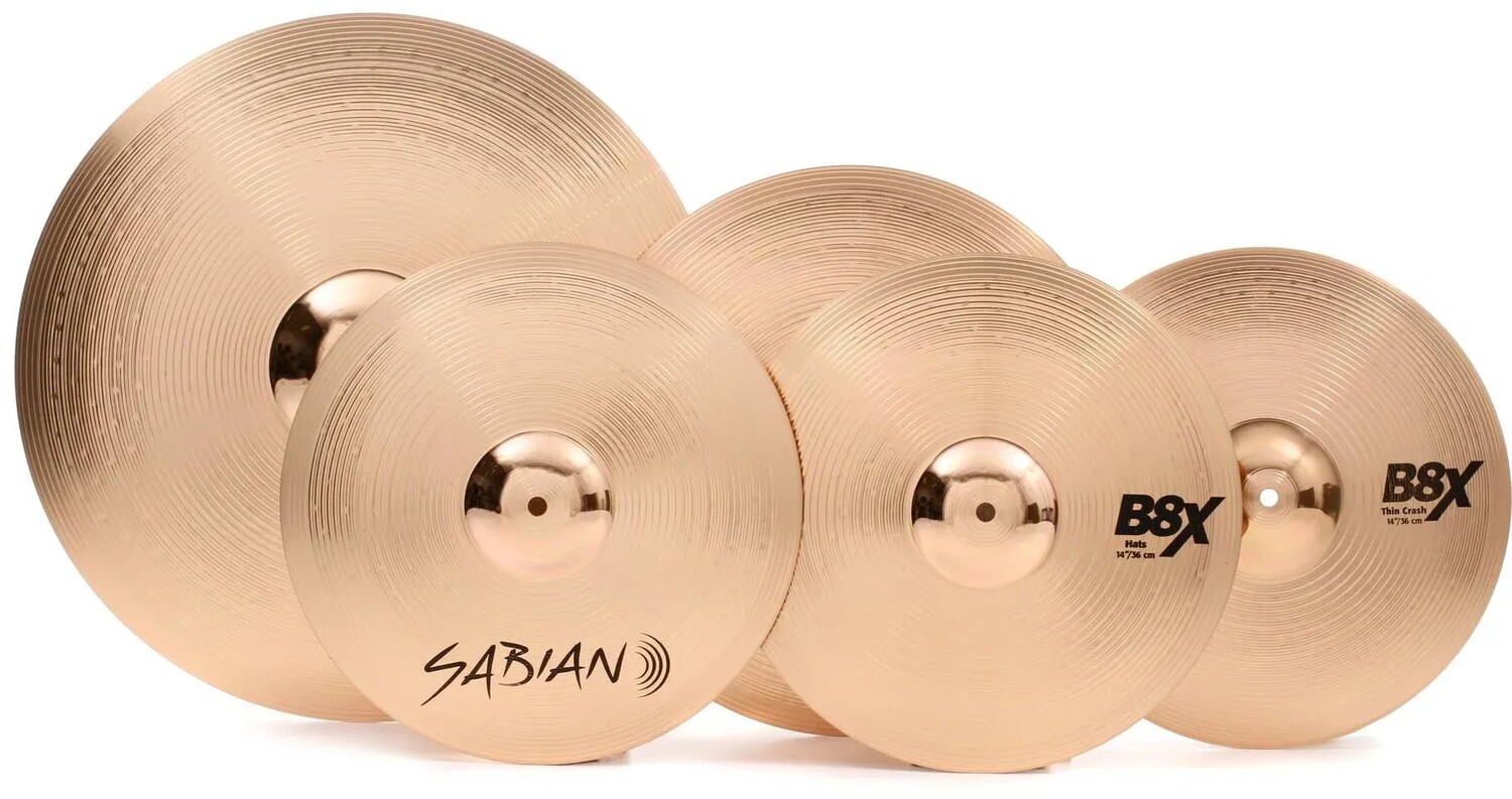 

Набор тарелок Sabian B8X Performance — 14/16/20 дюймов — с Free 14 дюймов Crash