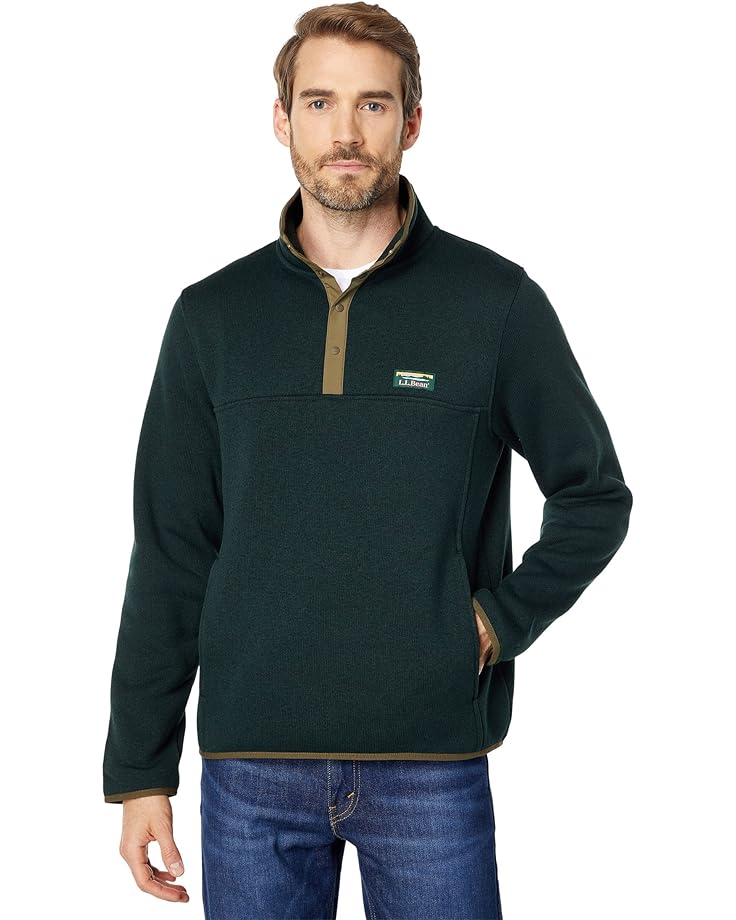Свитер L.L.Bean Sweater Fleece Pullover, цвет Dark Hunter куртка sweater fleece sherpa hybrid pullover l l bean цвет forest shade dark hunter