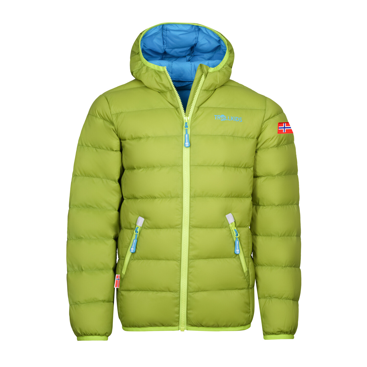 Пуховик Trollkids Jacke Dovrefjell, цвет Kiwigrün/Hellgrün пуховик trollkids jacke dovrefjell цвет blau antikrosa