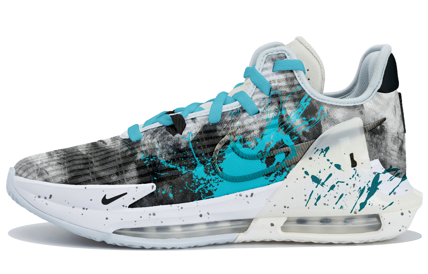 

Баскетбольные кроссовки Lebron 6 Basketball Shoes Men Low-Top Gray/Blue/Black Nike