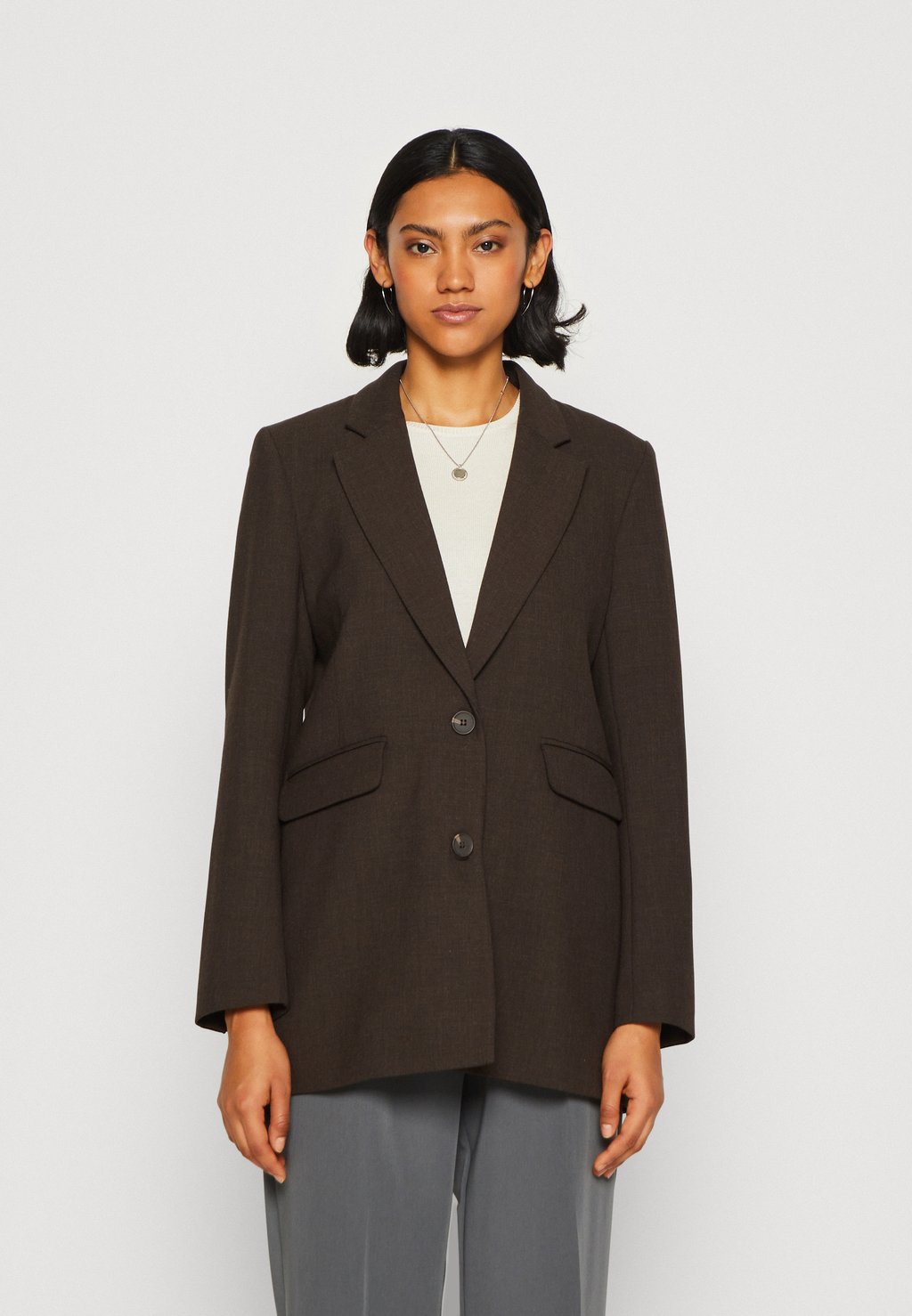 Короткое пальто SLFRITA RELAXED Selected Femme, коричневый