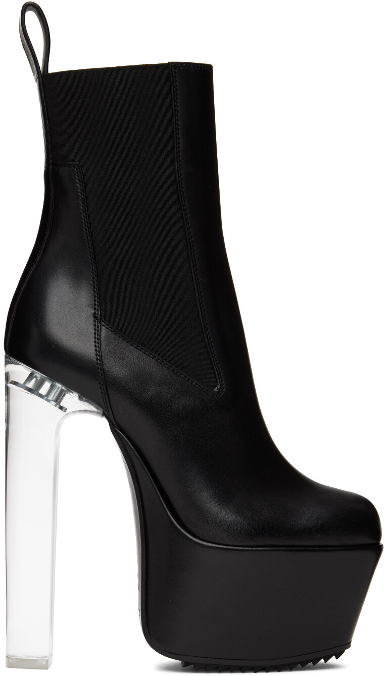 

Черные ботинки на платформе Beatles Rick Owens, Черный