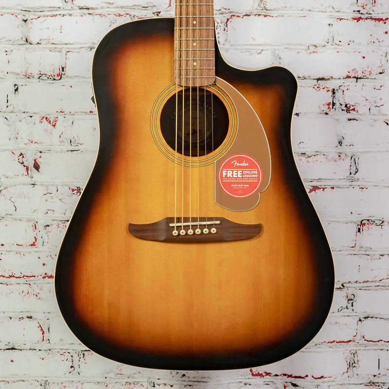 

Акустическая/электрическая гитара Fender Redondo Player Sunburst x6982 Fender Redondo Player /Electric Guitar x6982