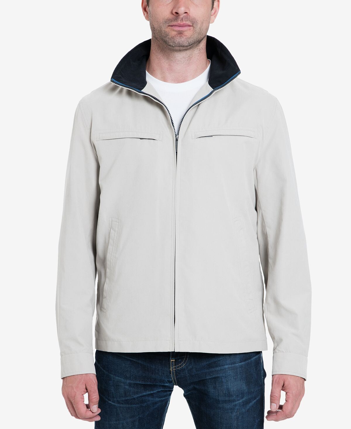 

Куртка из микрофибры litchfield, созданная для macy's London Fog, Серый