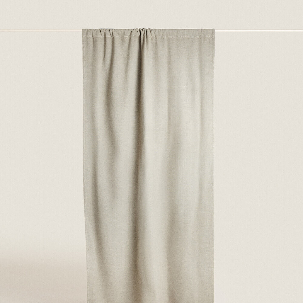

Шторы Zara Home Plain Cotton, натуральный