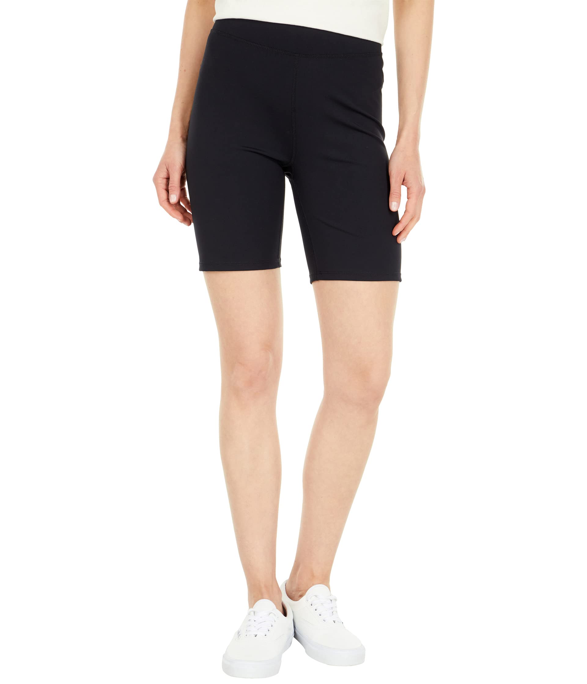 Шорты Madewell, MWL Form High-Rise 7 Biker Shorts dikişsiz super tight high bel toparlayici biker shorts leggings black