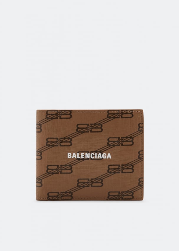 Кошелек BALENCIAGA Cash square folded wallet, принт