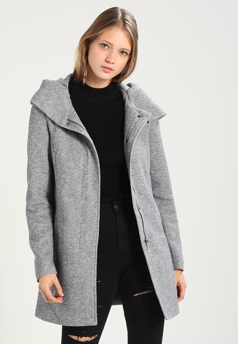 Пальто короткое Vero Moda, серый пальто короткое vero moda curve с узором коричневый