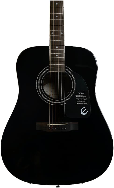 

Акустическая гитара Epiphone DR-100 Dreadnought — черное дерево EA10EBCH1
