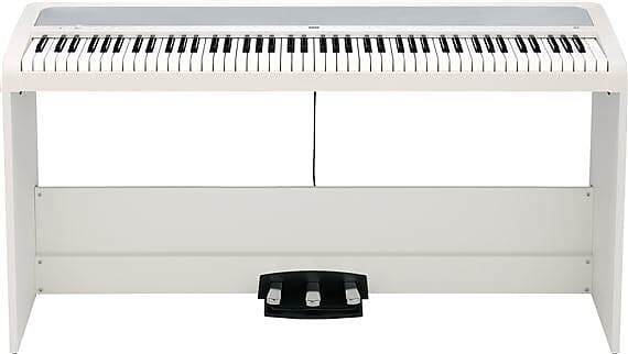 

Korg B2SP 88-клавишное цифровое домашнее пианино белого цвета со стойкой и 3-педальным блоком B2SPWH