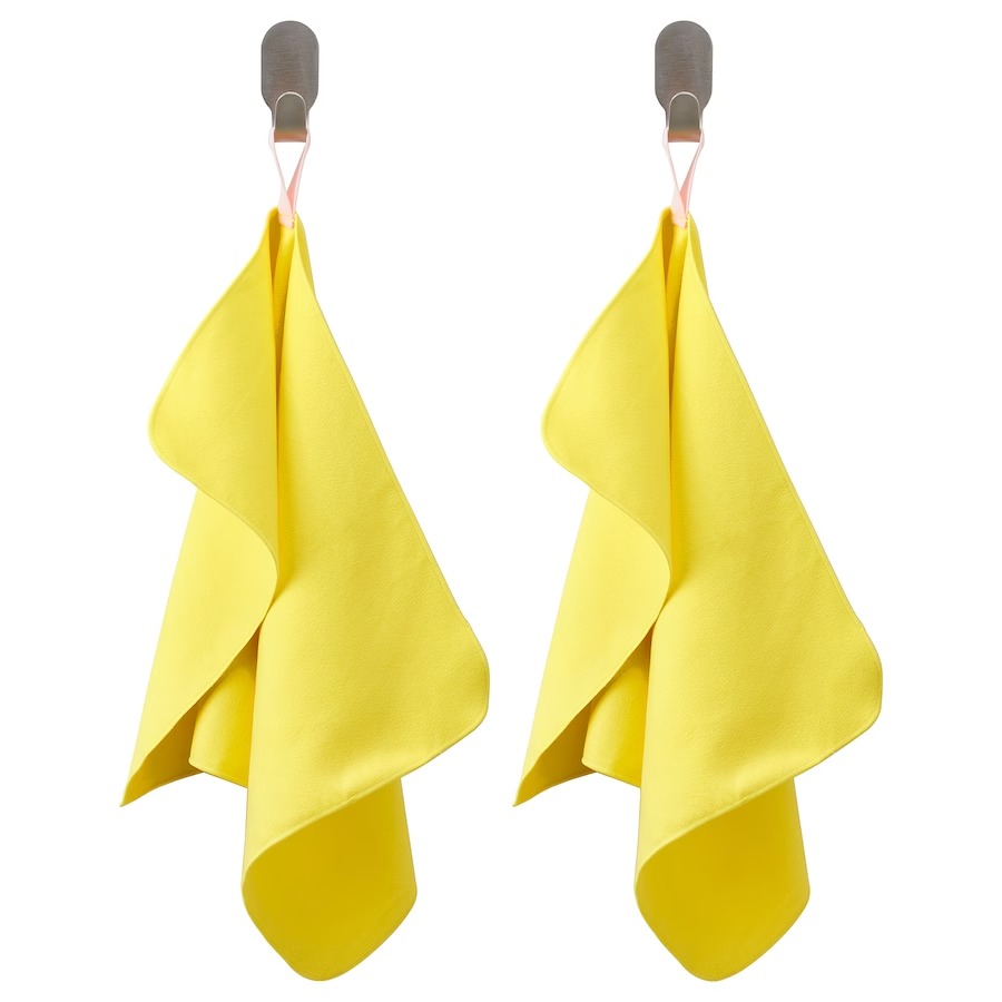 Комплект полотенец банных Ikea Dajlien, желтый, 30x50 см, 2 шт гостиничное и банное полотенце 100x150 см гостиничное полотенце s банное полотенце s полотенце для рук s полотенце для волос s полотенце для су
