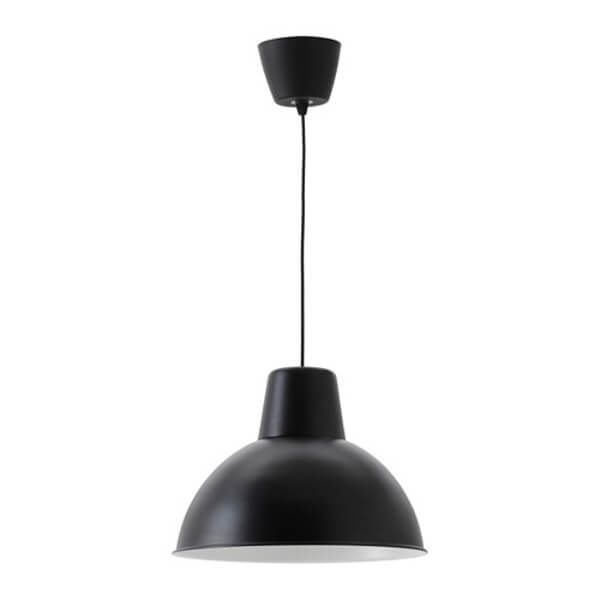 подвесной светильник ikea foto алюминий Подвесной светильник Ikea Skurup 38 см, черный