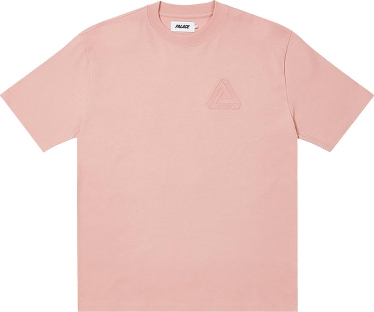 Футболка Palace Tri-Ferg Embossed T-Shirt 'Pink', розовый
