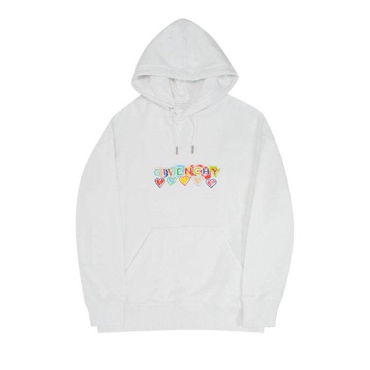 Худи Givenchy Slim Fit Print Hoodie 'White', белый