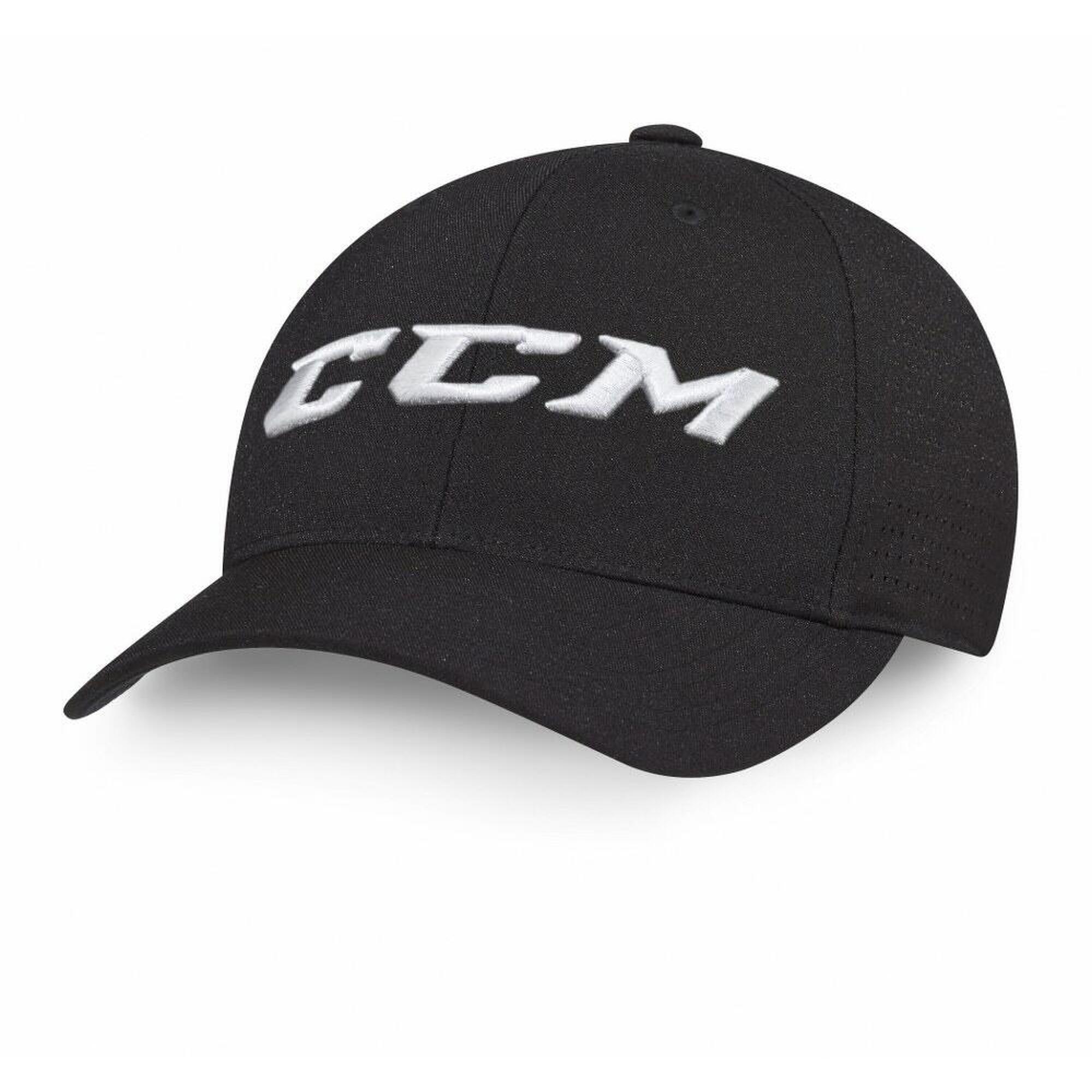 Кепка CCM Team Flexit, черный шорты хоккейные ccm tacks 9550 sr черный