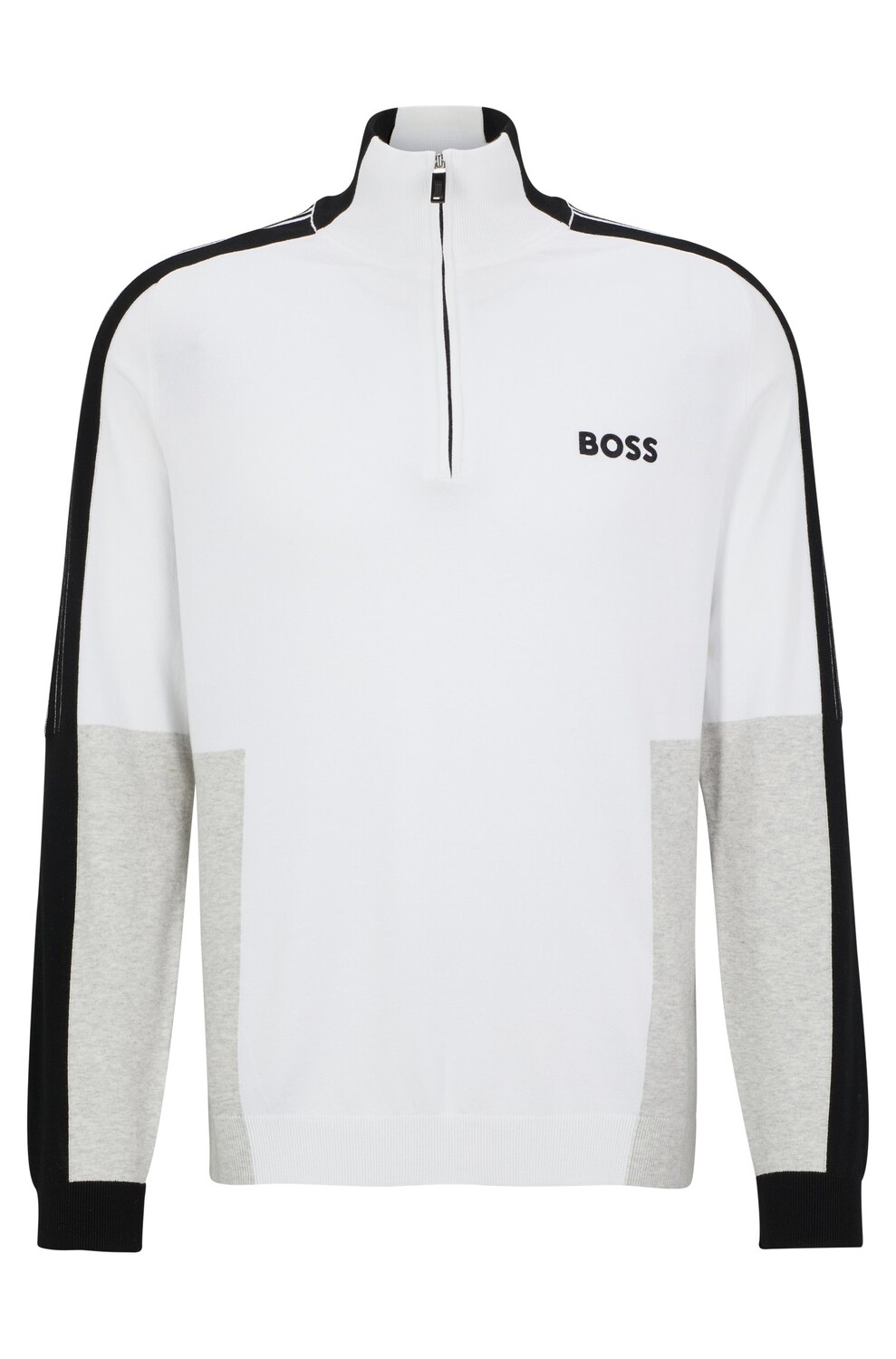 

Свитер Hugo/Hugo Boss Zip-neck With Color-blocking, белый