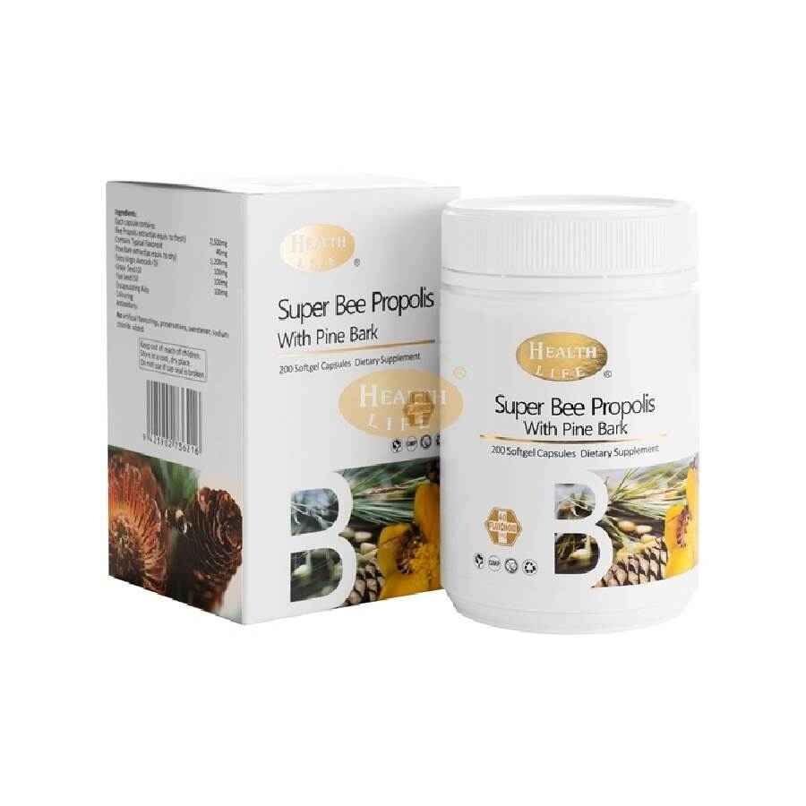 

Прополис + сосновая кора Health Life Propolis + Pine Bark, 200 капсул