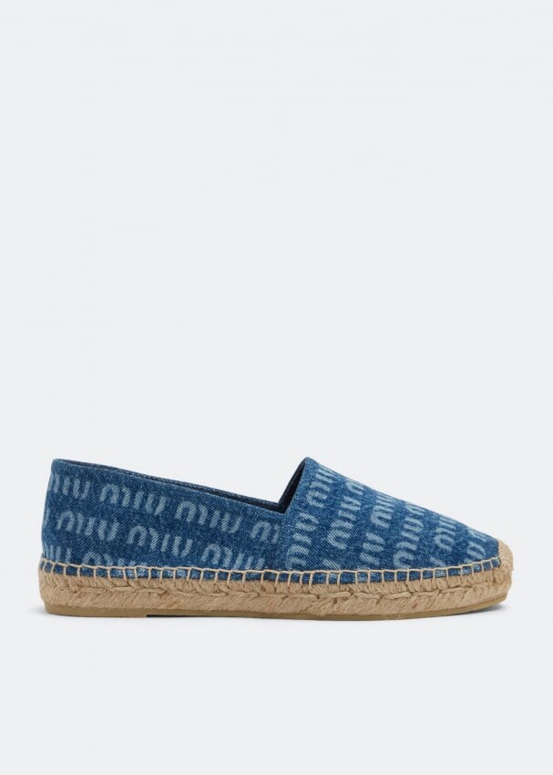 

Эспадрильи MIU MIU Denim espadrilles, синий